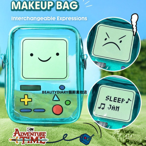 现货Sheglam Adventure Time探险活宝时光联名系列透明化妆包