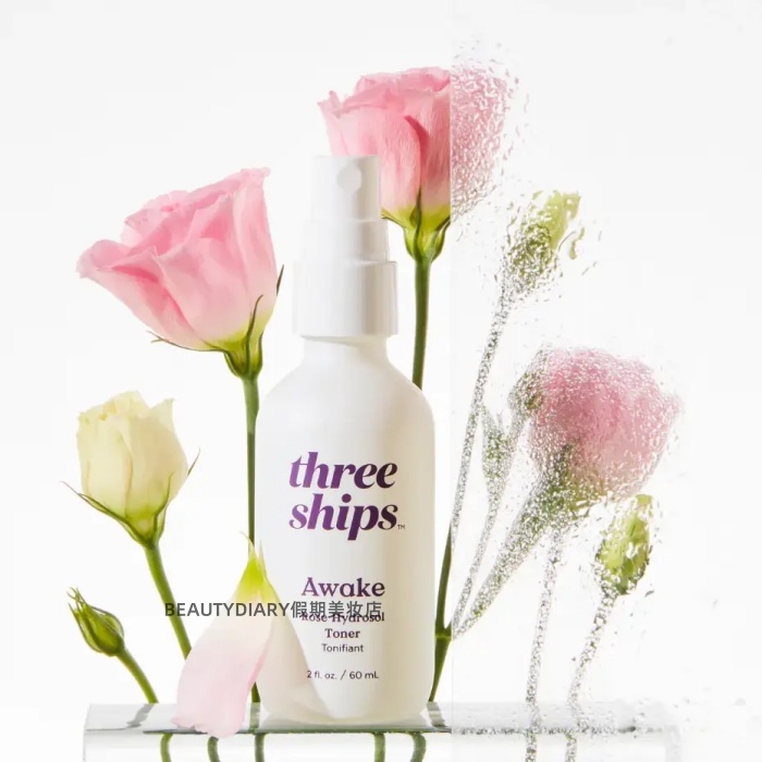 保税Three Ships Awake醒肤玫瑰纯露爽肤水喷雾温和不含酒精