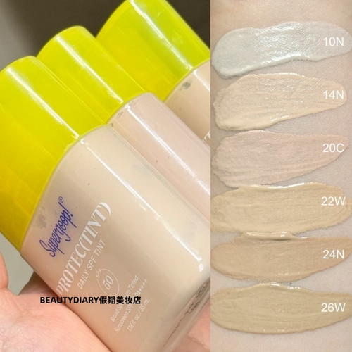 美国Supergoop Protec(tint)轻盈润色防晒乳液有色妆前面霜SPF50