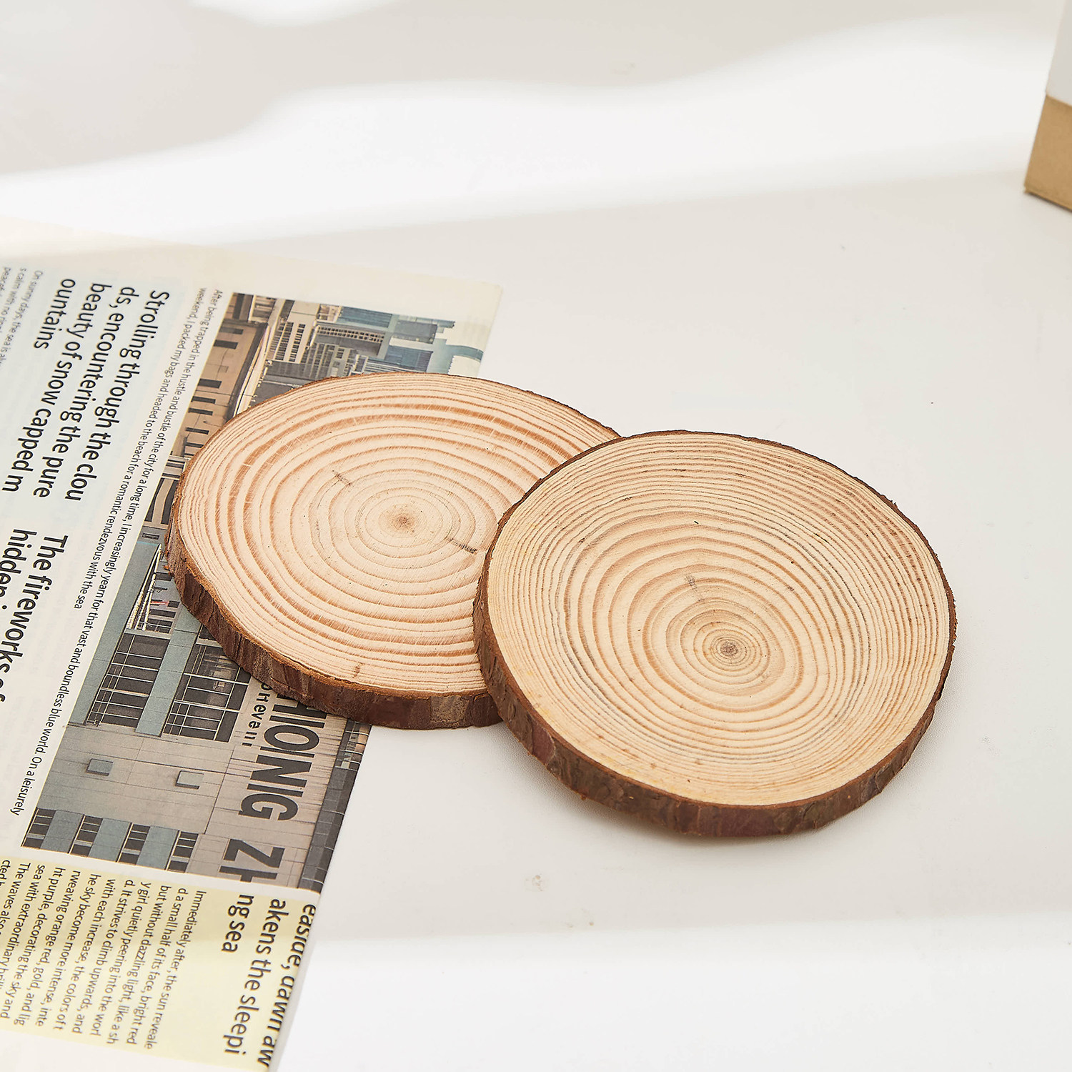 香薰蜡烛托盘松木圆木垫大号简约ins风装饰摆件圆形蜡烛底座烛台,家居饰品,香薰托盘,淘宝优惠券,粉丝福利购,淘宝优惠卷