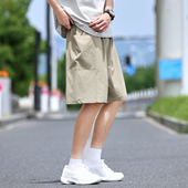 VR97冰丝轻薄运动短裤 口袋高弹柔软休闲五分裤 男夏季 宽松磁吸工装