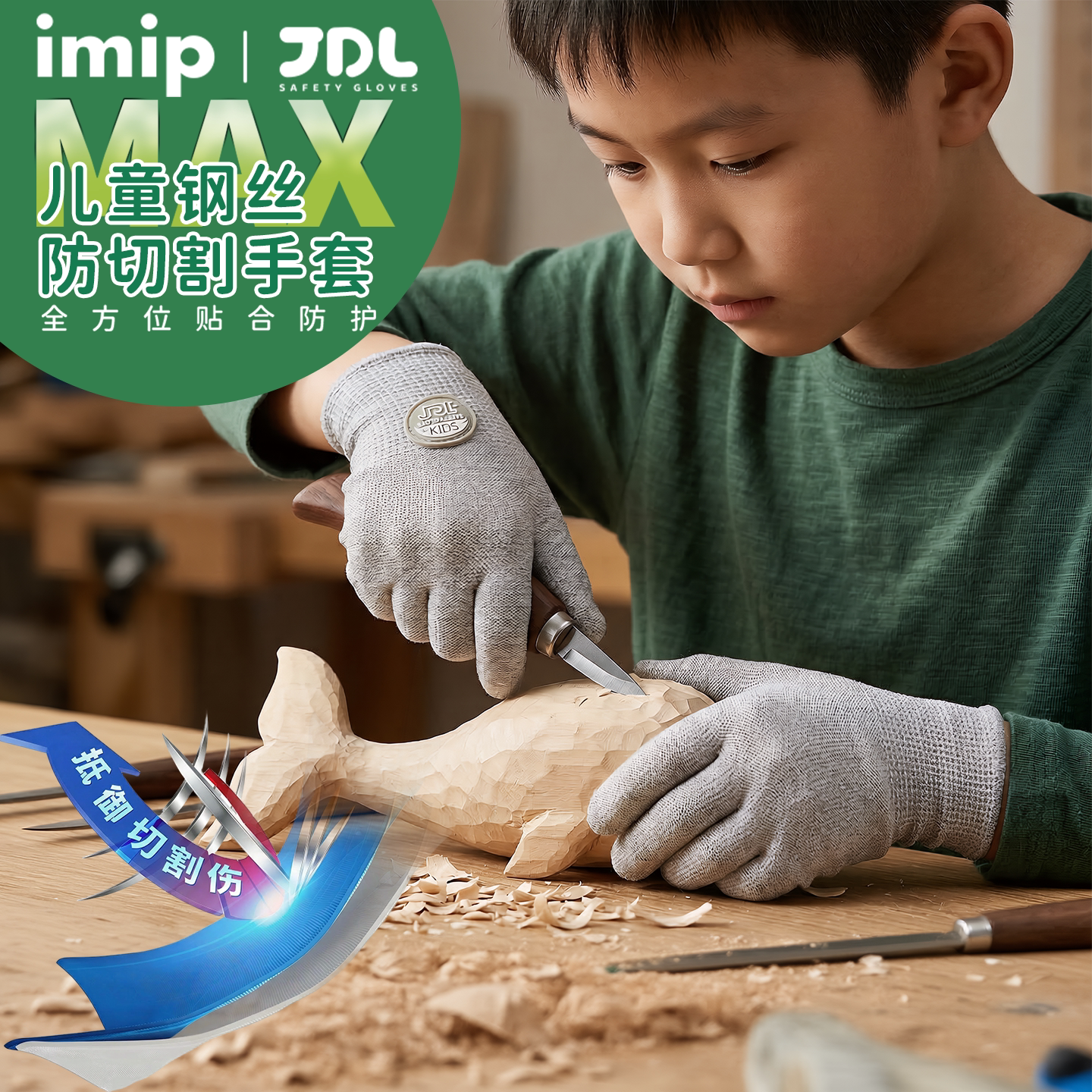imip钢丝编织儿童手工防切割劳作