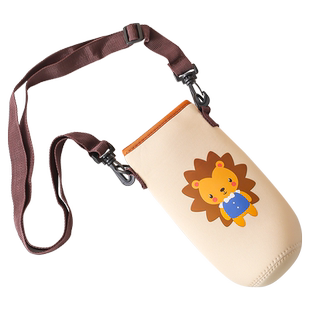 卡通随行杯套保温杯保护套通用水杯套防摔隔热玻璃杯袋子带提绳