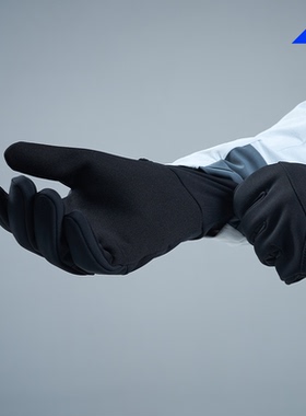 内道拉毛运动手套全指薄绒秋冬可触屏训练越野跑步手套