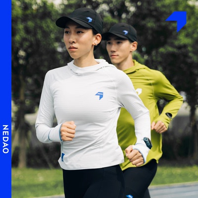 内道能量方格AIR带帽长袖