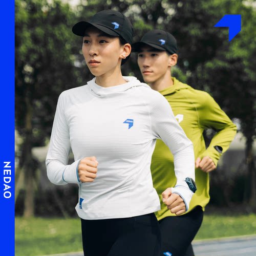 内道能量方格AIR带帽长袖