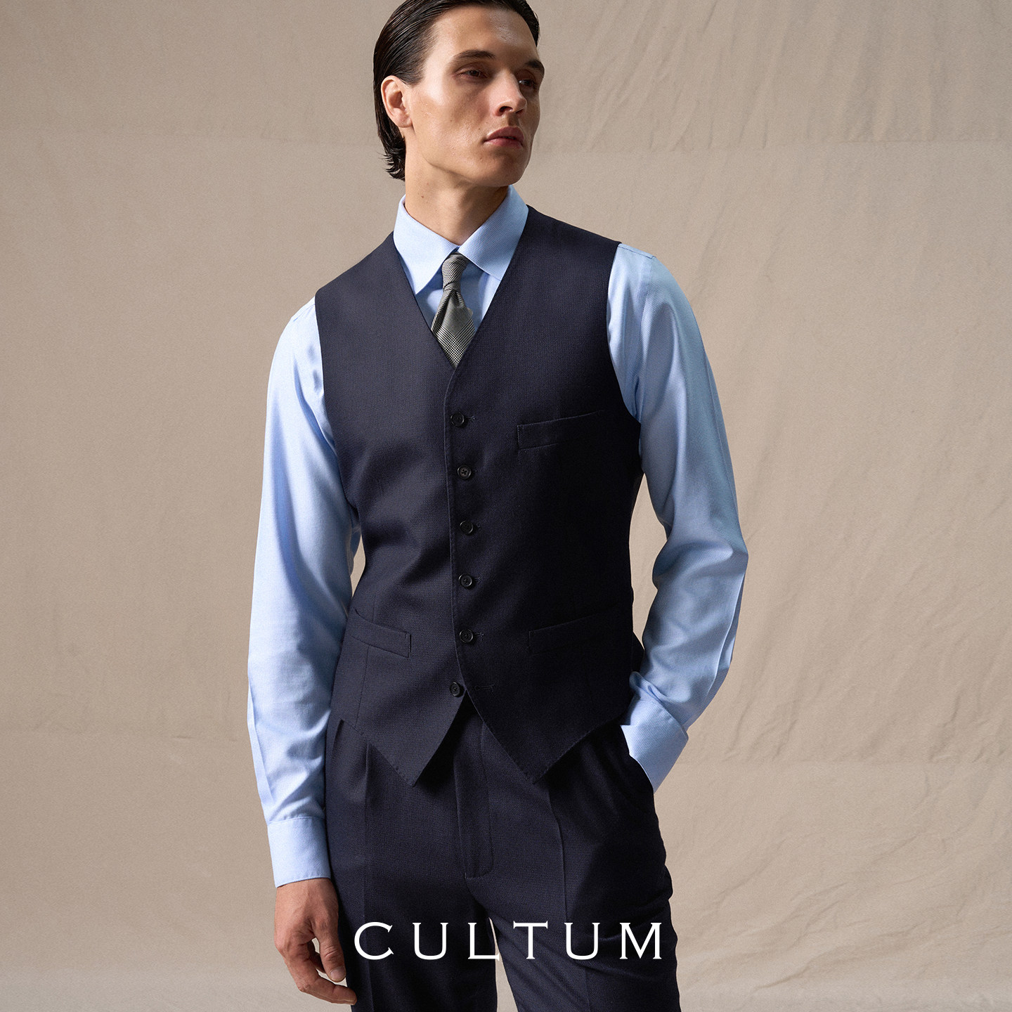 Super10050%羊毛免烫西装马甲