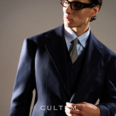 Super100 CULTUM西服套装 男士 50羊毛商务通勤正装 单排扣西装