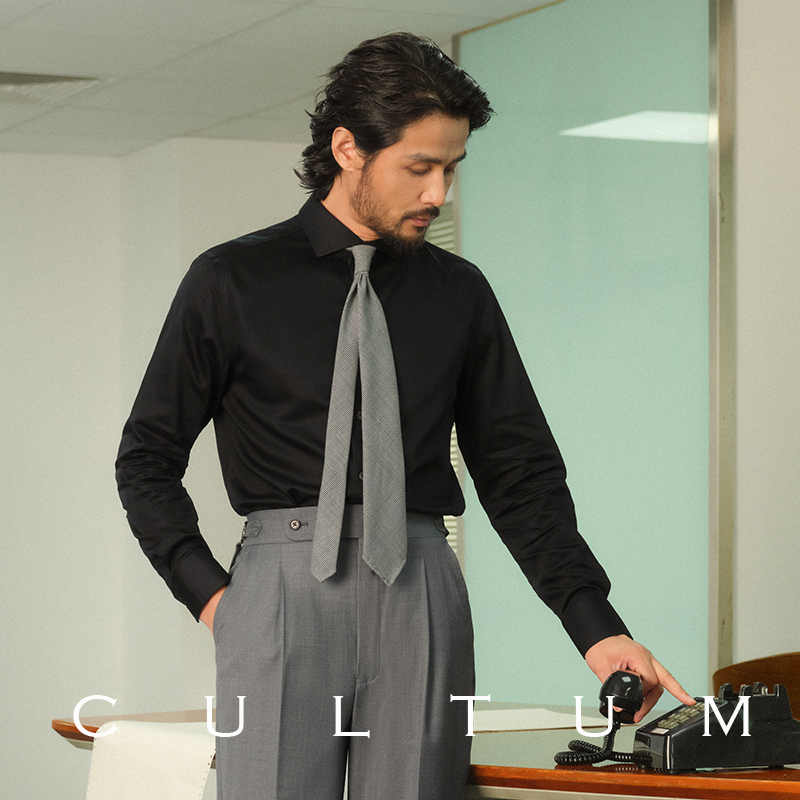 【高支免烫】经典条纹修身衬衫