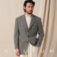 加厚550g重 CULTUM复古1930s粗纺全羊毛千鸟格西服外套男士
