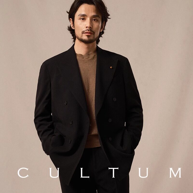 【透气泡泡纱】CULTUM男士西装春夏意式半里衬免烫休闲西服套装