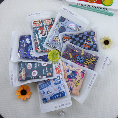 加肥加大码中腰纯棉卡通内裤男