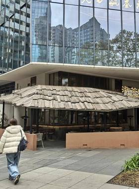 纹理板老红装饰旧墙YUC板木板古板民宿老实木风化松木瓦片覆吊护