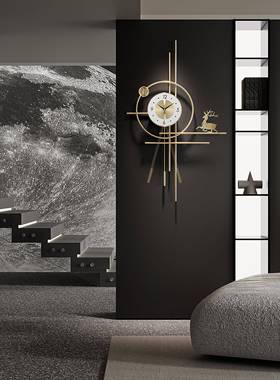 钟表挂钟客20饰25新款轻奢网红创意psk89464时简约现代大气厅家用