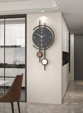大轻奢高级时装钟现代简约创意饰钟气表挂钟客2JT23294-025新款厅