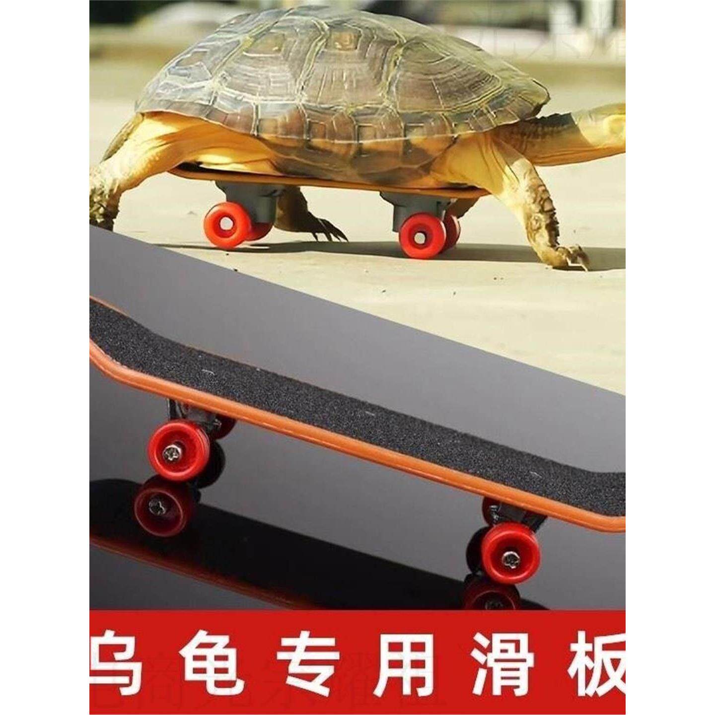 乌龟滑板专用小号万向轮大号20cm迷你特大号遛宠物小滑板防滑合金