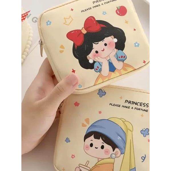 姨妈巾收纳包可爱月事包便携学生用装放卫生巾的小包收纳袋女生