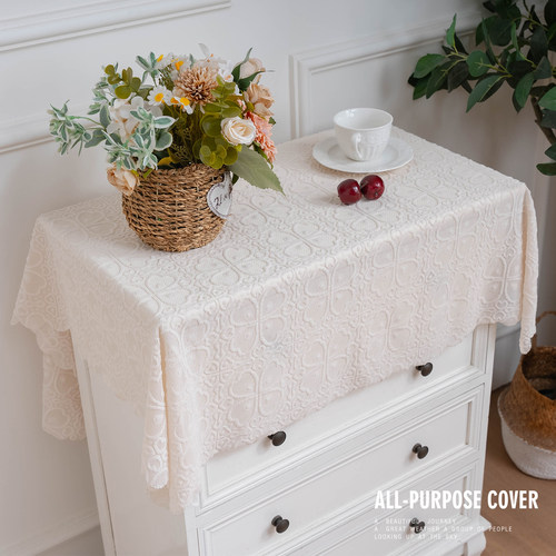 美式餐边柜桌布唯美镂空复古装饰森系电视柜茶几鞋柜拍摄道具桌旗