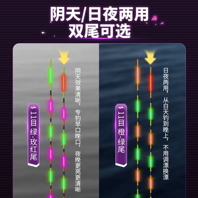 新型夜光漂一目变色夜光漂地泽2025创新硬尾316OLED电子漂高灵敏