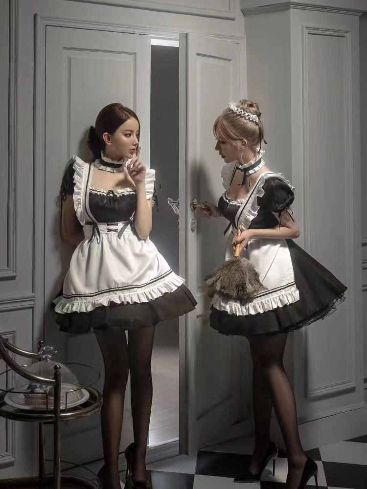 女仆装秋冬女生爆款套装大码日常lolita连衣裙纯欲风COS服软妹