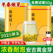 黄金芽嫩芽茶叶绿茶2025新茶雨前浓香型自己喝礼盒装 官方旗舰店