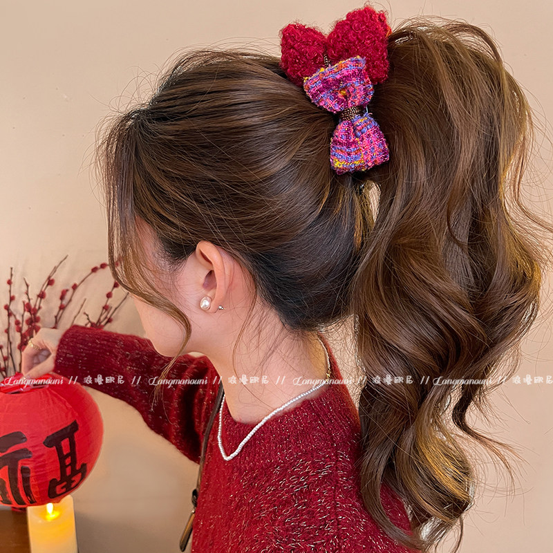 甜美气质蝴蝶结香蕉夹女2025新款高级感一字抓夹高马尾竖夹发饰冬,饰品/流行首饰/时尚饰品新,发饰,淘宝优惠券,粉丝福利购,淘宝优惠卷