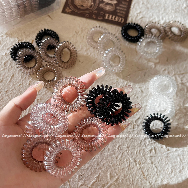 高弹力无痕电话线发圈女耐用发绳2025新款扎头发头绳不伤发橡皮筋