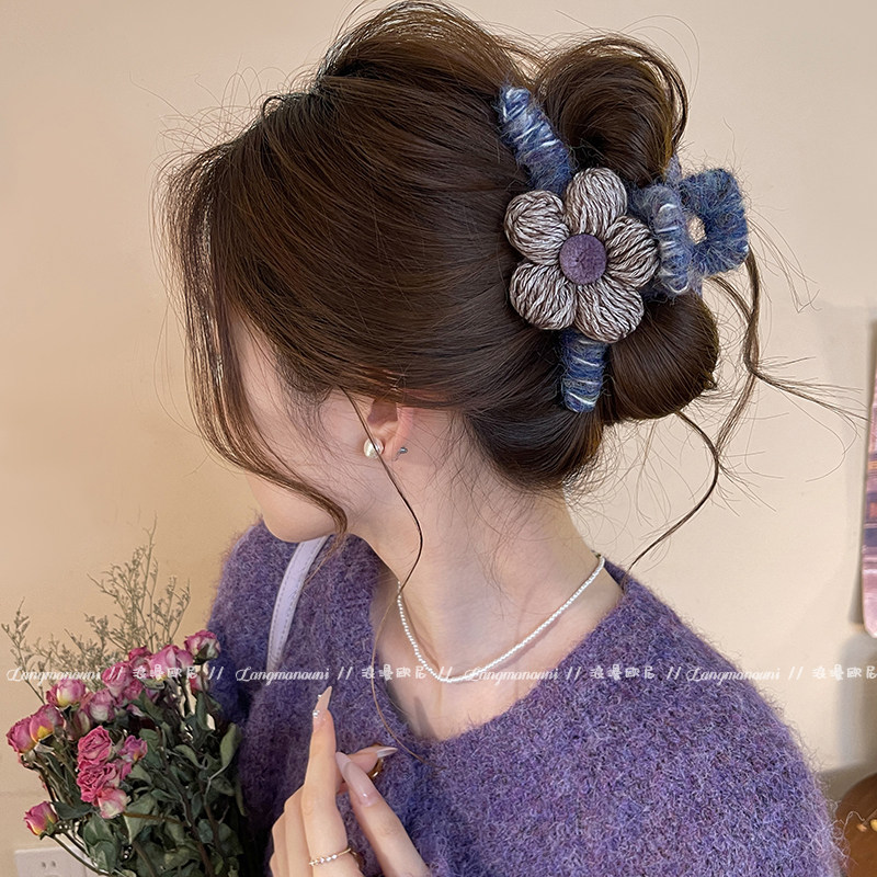韩系花朵抓夹女2026新款大号鲨鱼夹发量多高级感头发发夹百搭头饰,饰品/流行首饰/时尚饰品新,发饰,淘宝优惠券,粉丝福利购,淘宝优惠卷