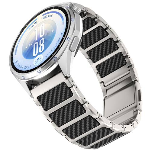 适用华为Watch6pro钛金属GT7Pro碳纤维纹buds2工字Ultimate2表带