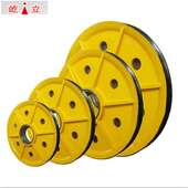 厂家直销定滑轮组铸钢滑轮片 现货供应钢丝绳吊钩铸钢滑轮片