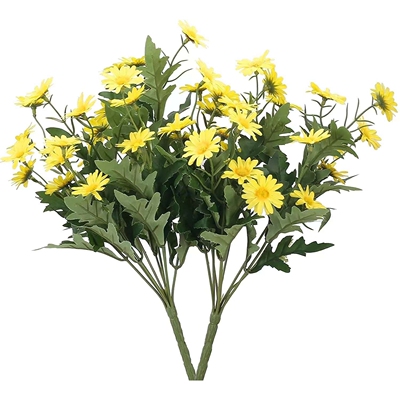人造花 9头24朵韩式仿真小雏菊田园风格花束家居装饰小清新假花