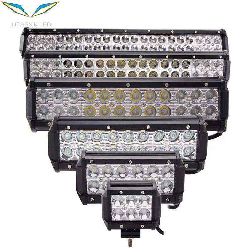 双排汽车led大灯54W 72W  108W 288W车顶灯越野车led工作灯长条灯