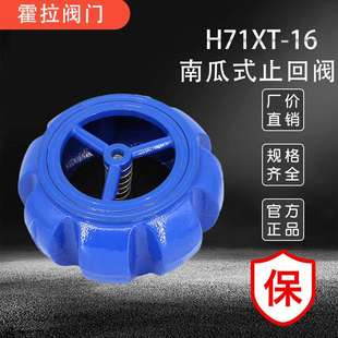 DN300 消声止回阀弹簧南瓜型逆止阀止回阀DN40 H71XT 16南瓜对夹式