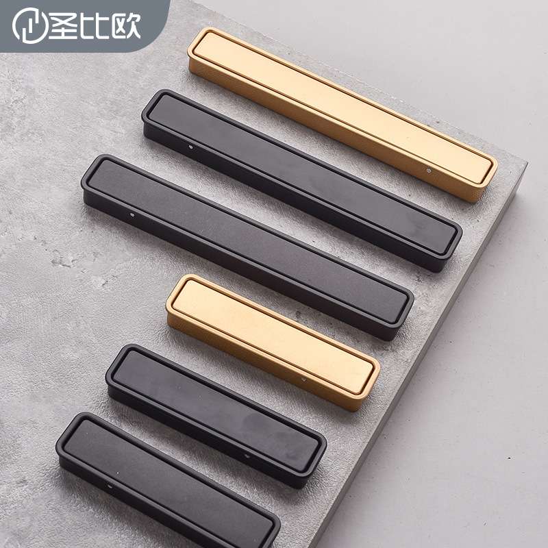 门拉手橱柜衣柜抽屉内嵌式隐藏暗扣把手榻榻米移门按拉把手锌合金