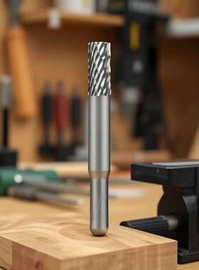 钨钢磨头6x6mm硬质合金旋转锉刀圆柱形金属打磨头修边刀抛光铣刀