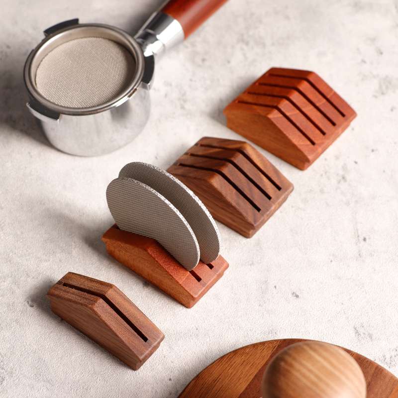 意式咖啡二次分水网收纳底座51/53/58mm烧结网通用架子过滤网摆