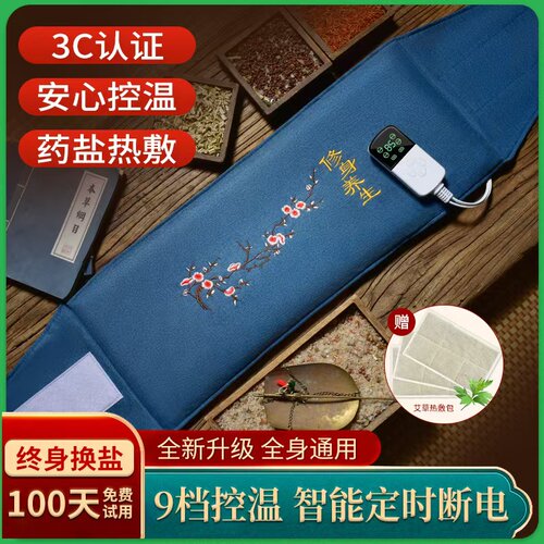 电加热盐袋海盐粗盐热敷包家用肩颈腰部电热理疗袋子暖宫艾灸包