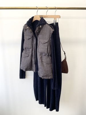 秋冬新款抽绳收腰鹅绒服马甲女中长款外搭时尚好看立领上衣