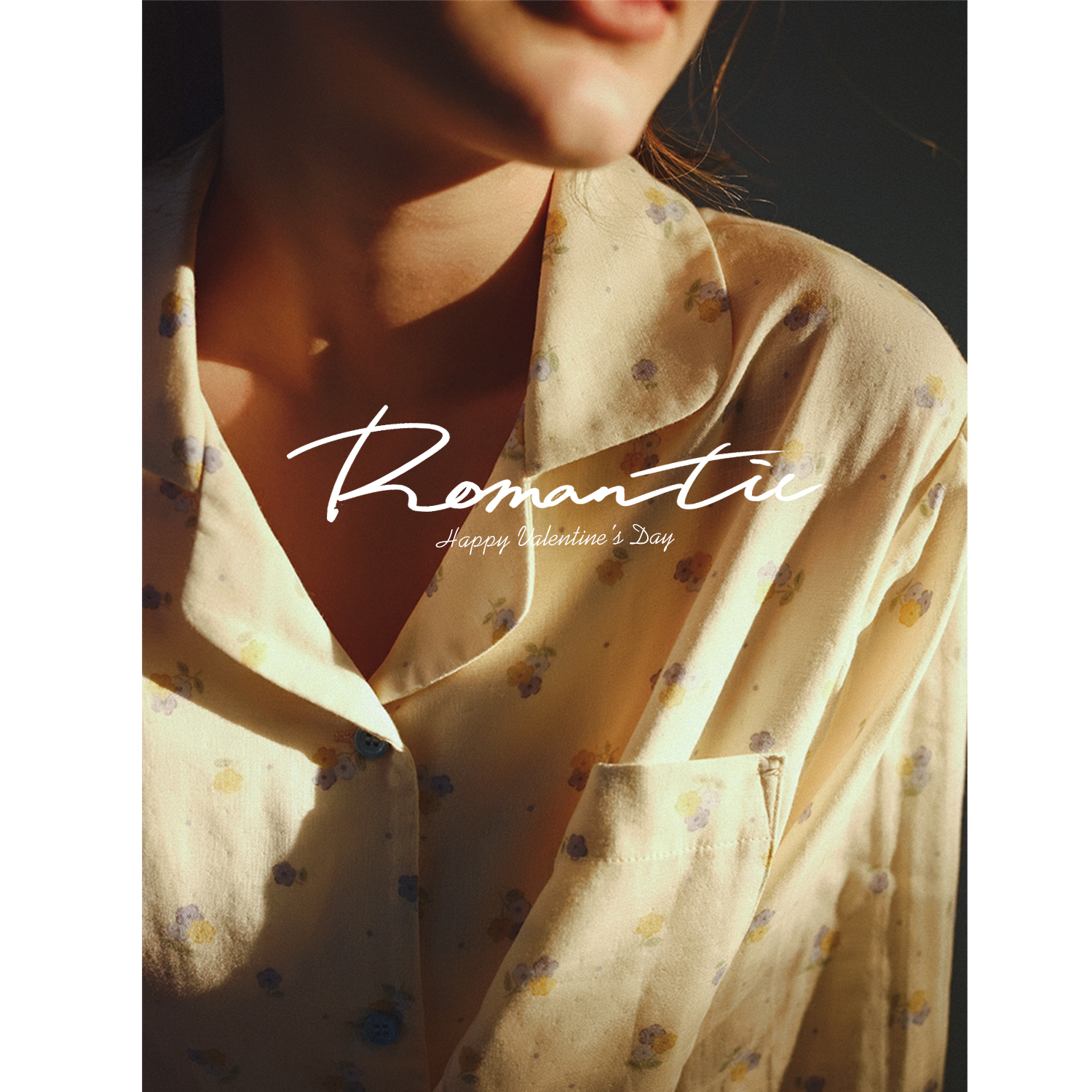 MollyRosa碎花诗纯棉双层纱温柔睡衣女长袖长裤家居服套装25春秋