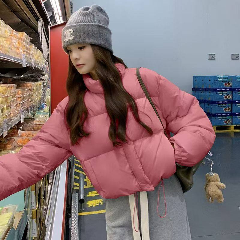 红色短款羽绒服巨好看冬装外套女