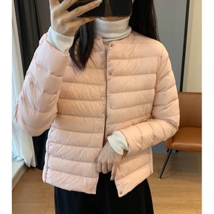 高端95白鹅绒羽绒服女2025秋冬新款内胆小个子叠穿轻薄款保暖内搭