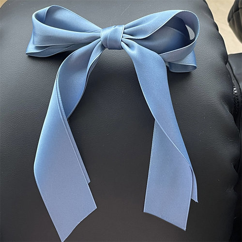 甜美多巴胺彩色大号蝴蝶结飘带弹簧