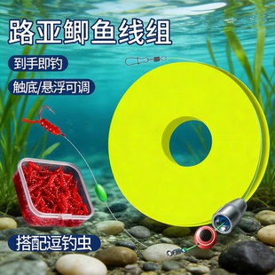 路亚拖钓鲫鱼线组正品5卷钓组到手即钓套装触底悬浮可调逗钓线组