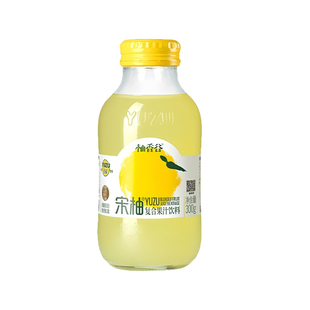 柚香谷宋柚汁双柚汁柚子汁香柚胡柚果汁玻璃瓶夏日风味饮料300kg