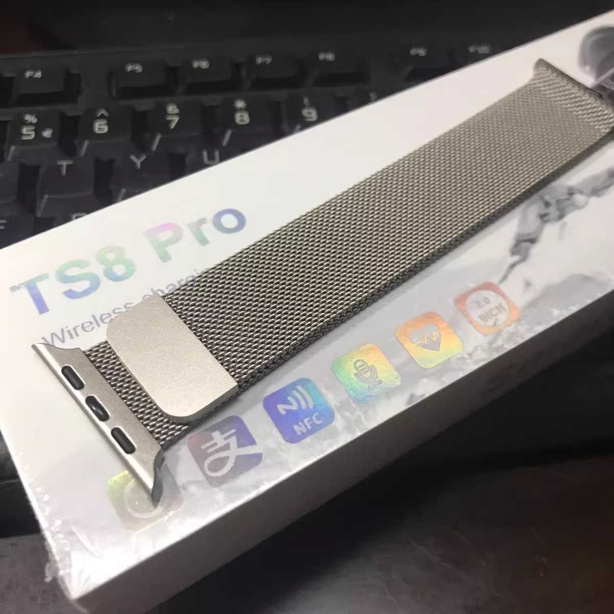 适用iwatch9华强北ultra2代S8不锈精钢磁吸米兰苹果s7654se手表带