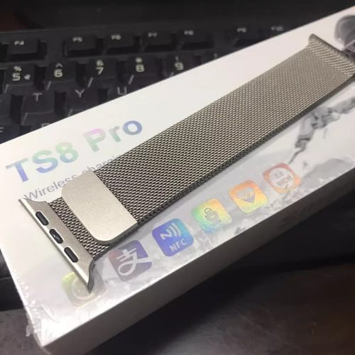 适用iwatch9华强北ultra2代S8不锈精钢磁吸米兰苹果s7654se手表带