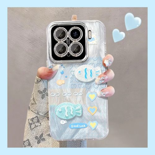 适用小米硅胶立体小鱼公仔