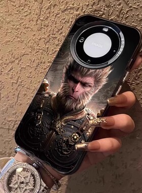 黑神话悟空适用华为mate60pro手机壳游戏荣耀100小米1413新款vivox100磨砂彩银m50防摔30全包k70国潮40保护套