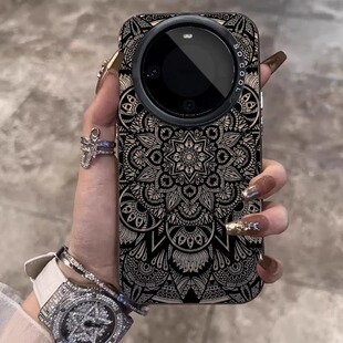 复古图腾适用华为mate80pro手机壳新款mate50/70/60保护套全包防摔mt40暗黑高级感pura80创意小众p60时尚硅胶