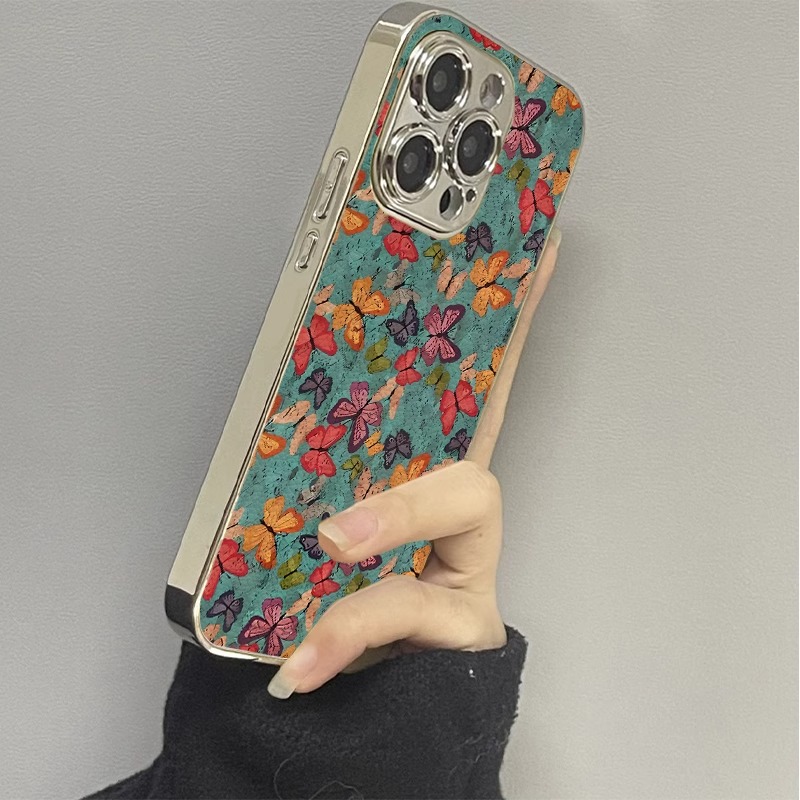 适用苹果电镀起舞蝴蝶